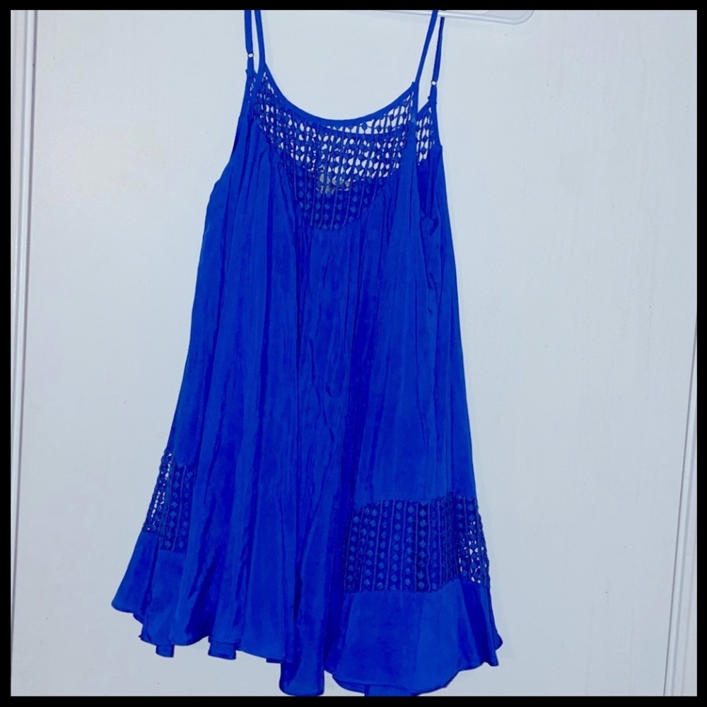 Royal blue flowy dress